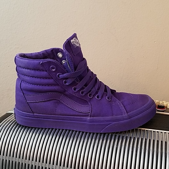 purple vans high tops